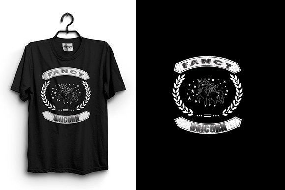 Fancy Unicorn T Shirt Design Graphics & T-Shirt Designs