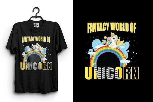 Fantasy Unicorn Graphics for T-Shirt Designs