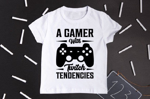Gamer Twitch Graphics for T-Shirt Designs