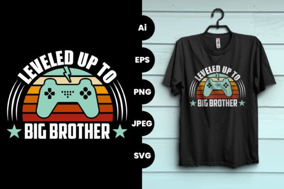 Gamer Vintage Graphics for Print Templates