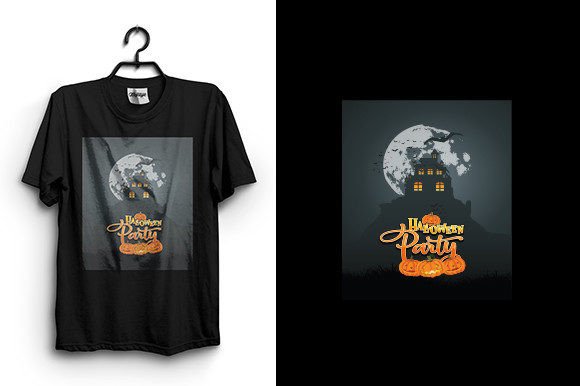 Halloween Party Graphics for T-Shirt Designs