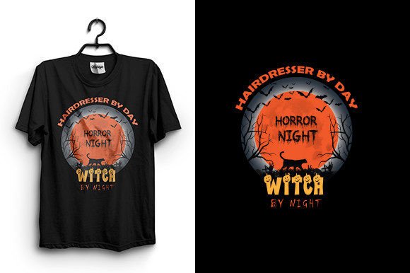 Horror Night Witch Graphics & T-Shirt Designs Review