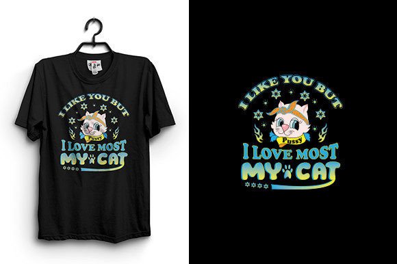I Love My Cat T-Shirt Design Graphics Review