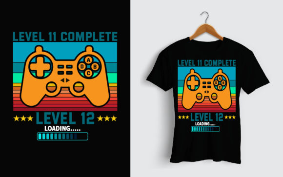 Level 11 Gamer Birthday Graphics & Print Templates