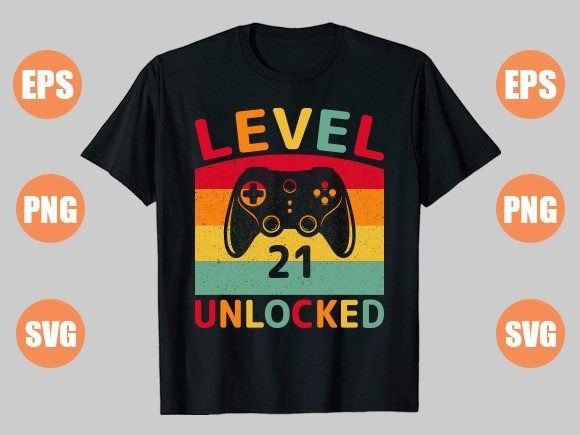 Level 21 Unlocked: Bold Graphics for T-Shirt Designs