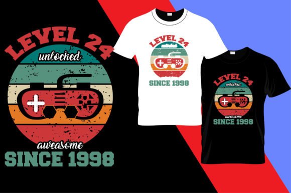 Level 24 Unlocked: Graphics for T-Shirt Designs