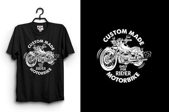 Motorbike Graphics for T-Shirt Designs