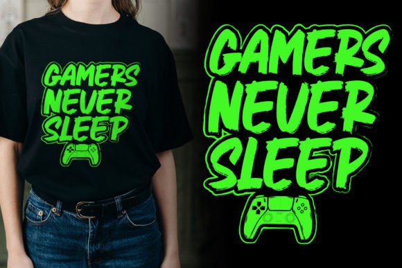Stitching the Gamer Aesthetic: A Designer’s Take on Gamers Never Sleep SVG